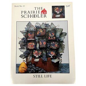 1993 The Prairie Schooler Still Life Cross Stitch Pattern Book No. 41 Fruit VTG